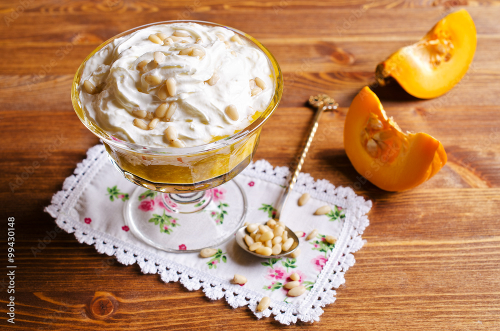 Dessert from the pumpkin Dessert from the pumpkin