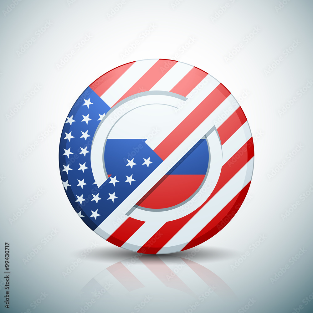 Naklejka premium USA Sunctions against russia