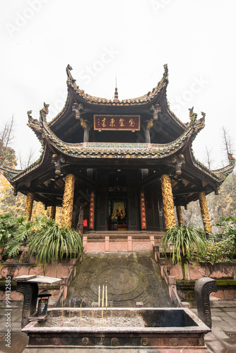 ancient Taoist architecture in Qingyang temple-Chengdu,China