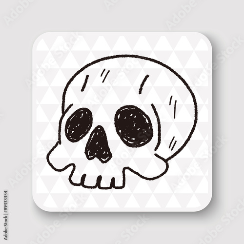 skull doodle