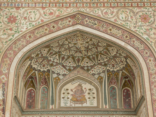 decoro su ingresso di Fort Amber a Jaipur