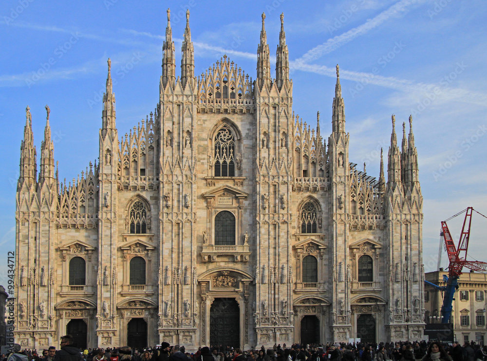 the world famous Milan Cathedral