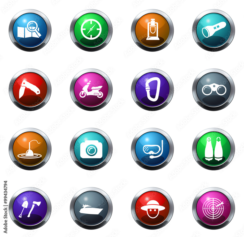 Active recreation icons Active recreation icons