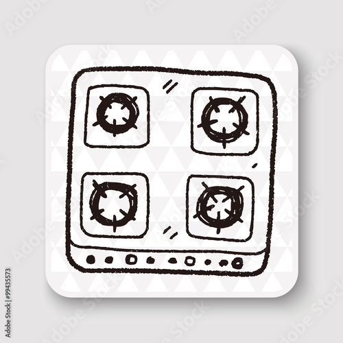 gas stove doodle
