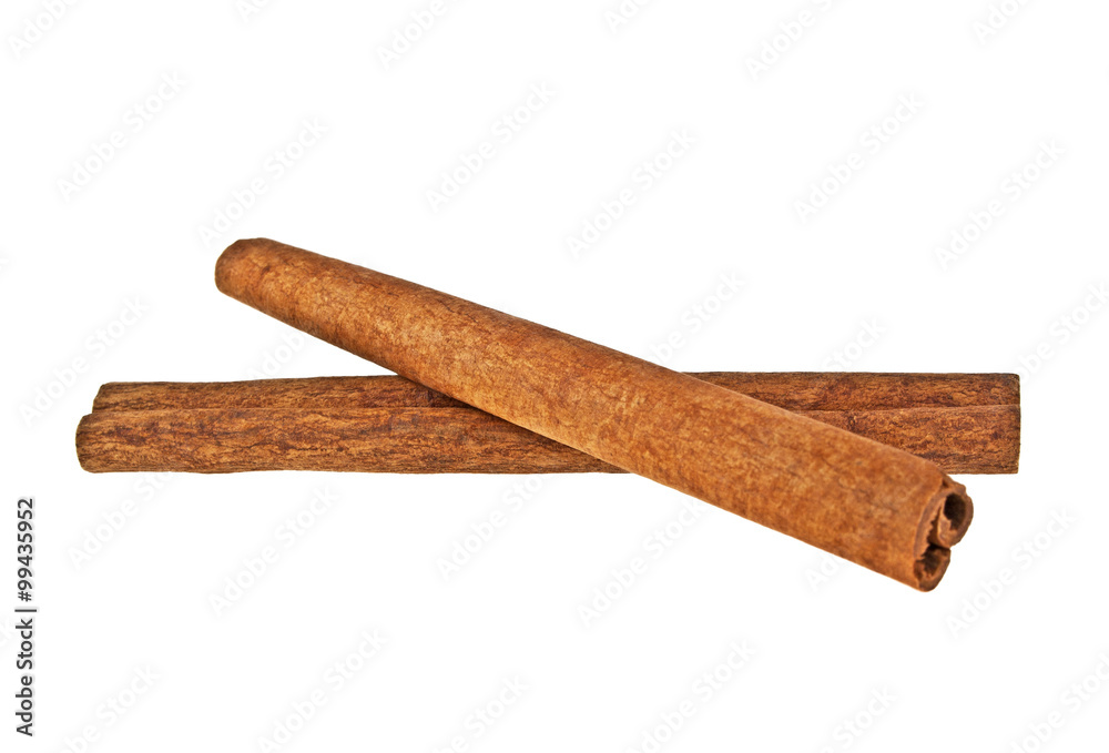 Cinnamon sticks isolated on white background Cinnamon sticks isolated on white background
