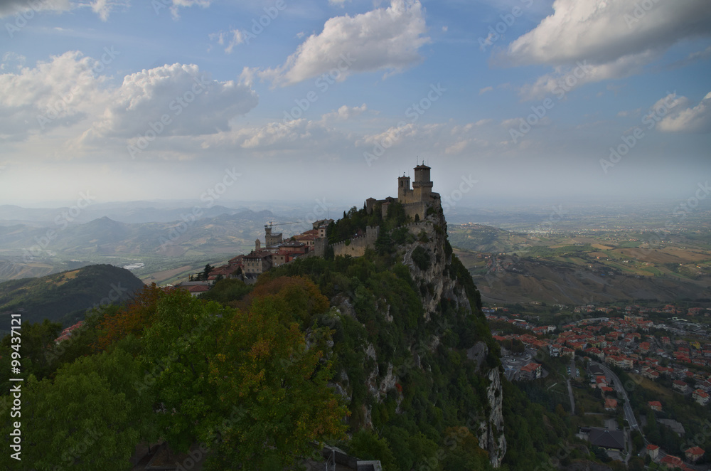 View of the  Fortress of Guaita, Republic of San Marino
