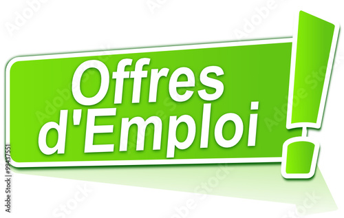 offres d'emploi sur étiquette verte