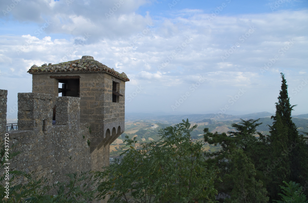 Watch tower of the Cesta Fortress, Republic of San Marino
