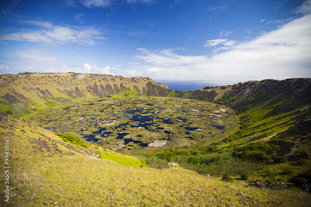 Fototapeta premium Rano Kau volcano