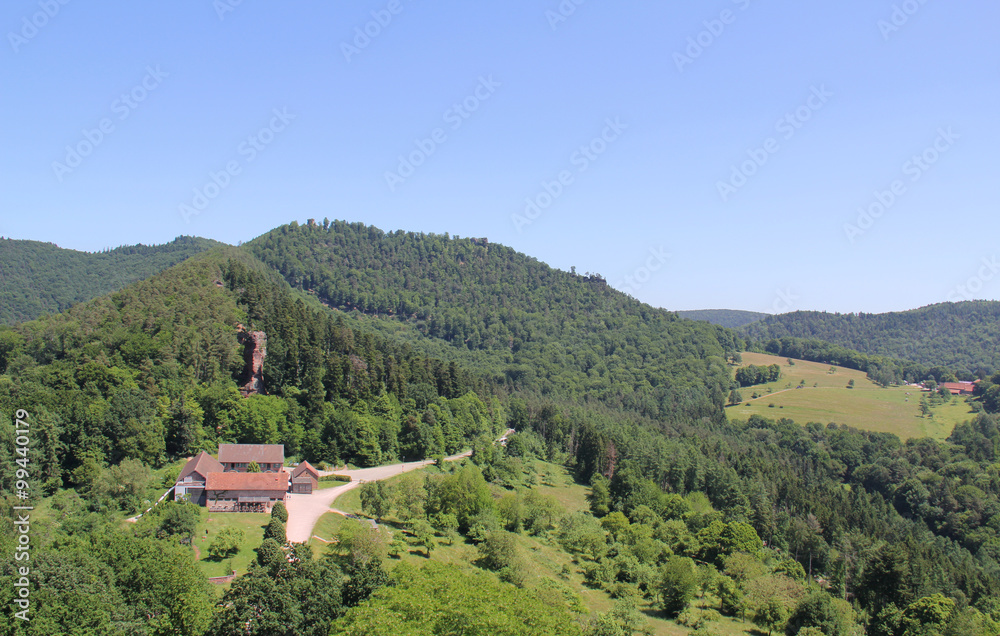 Ruines du Château de Fleckenstein Alsace France
