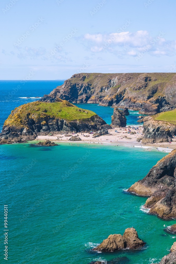 Cornwall, The Lizard, Kynance Cove, Gull Rock, Asparagus Island