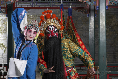 Man And Woman In Ceremonial Costume