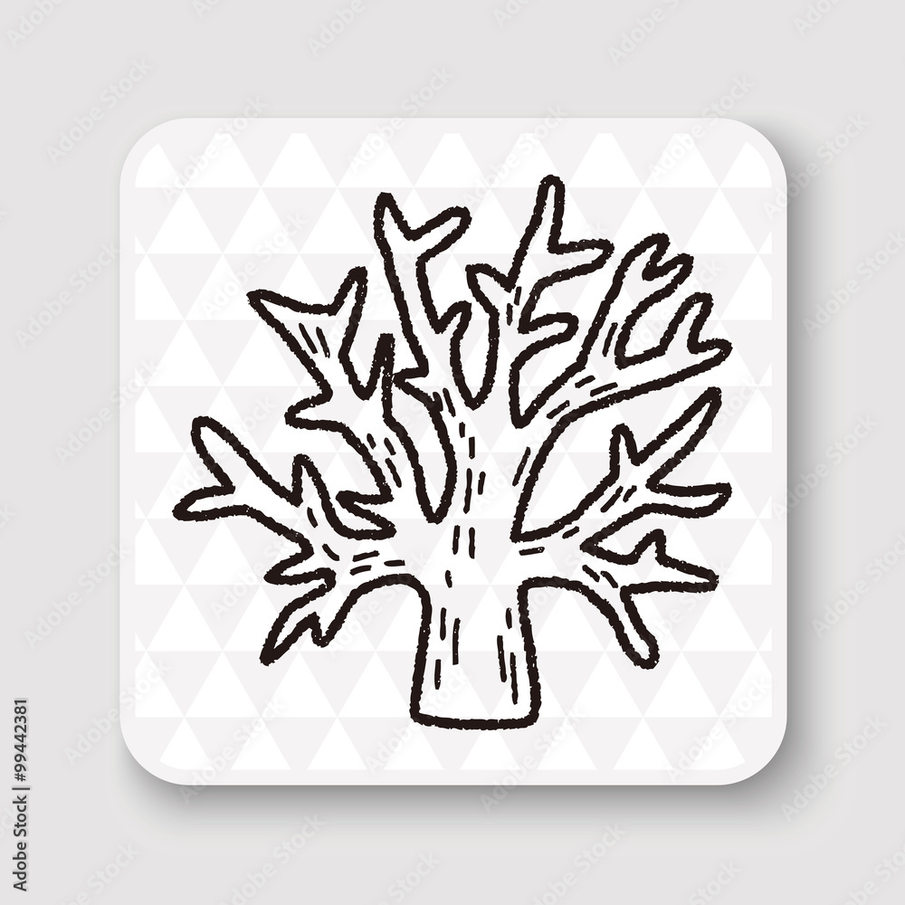 Fototapeta premium plant doodle