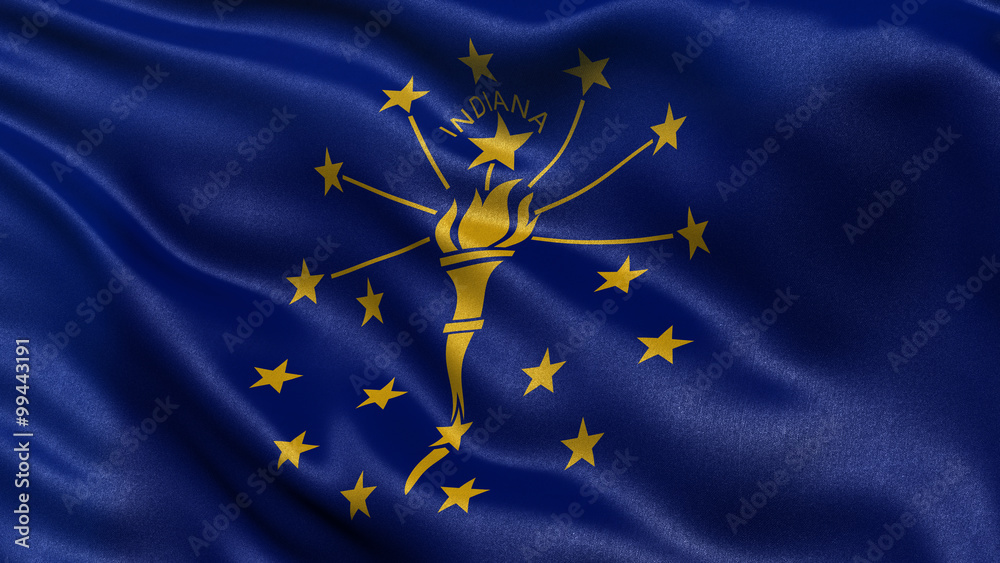 Obraz premium US state flag of Indiana