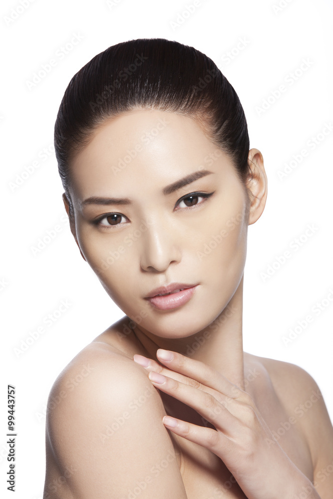 Fototapeta premium Headshot of young woman