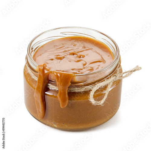 salted caramel in a jar