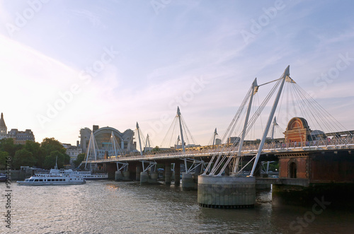 London, Golden Jubilee Bridge photo