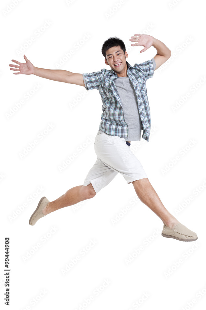 Studio shot of a happy young man Studio shot of a happy young man