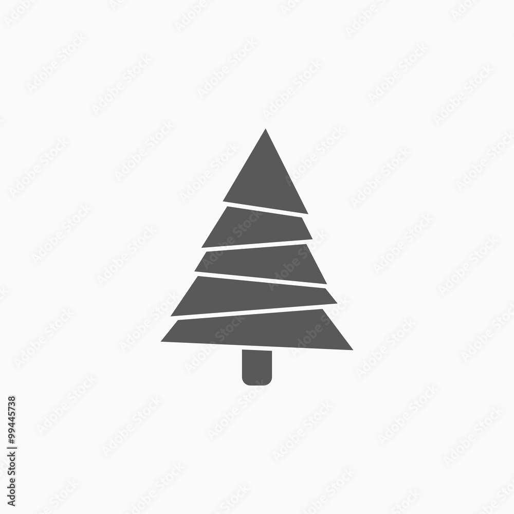 Obraz premium christmas tree icon