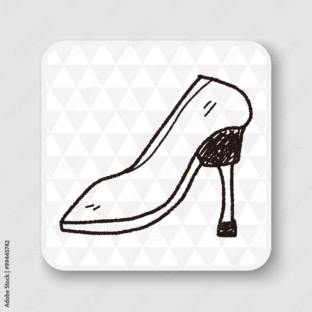 High-heeled shoes doodle High-heeled shoes doodle