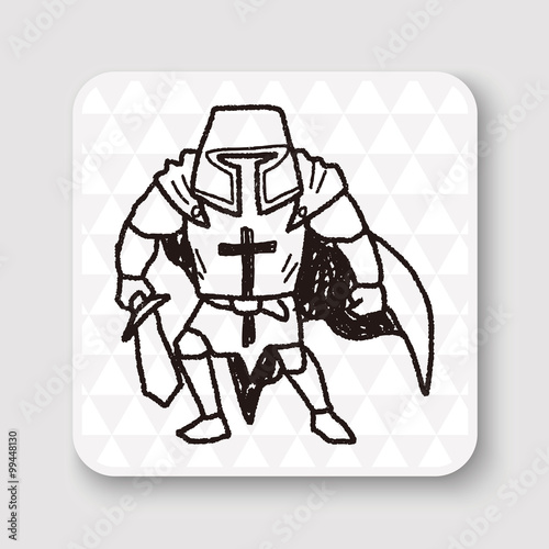 Wallpaper Mural knight doodle Torontodigital.ca