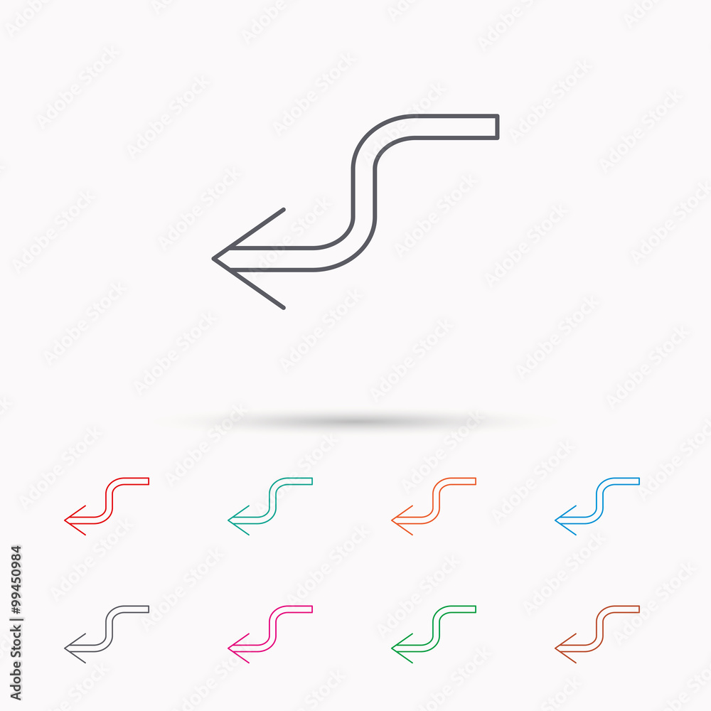 Arrow back icon. Previous sign. Arrow back icon. Previous sign.