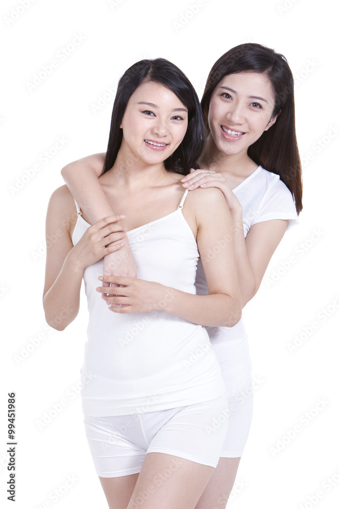 Portrait of best female friends Portrait of best female friends