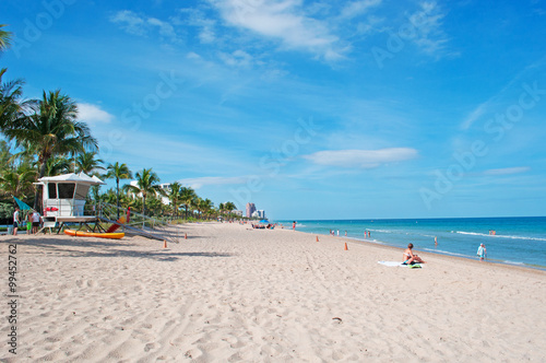 Torretta di guardia  bagnino  sole  relax  spiaggia di Fort Lauderdale  Contea di Broward  Florida  America  Usa Florida  America  Usa Florida  America  Usa