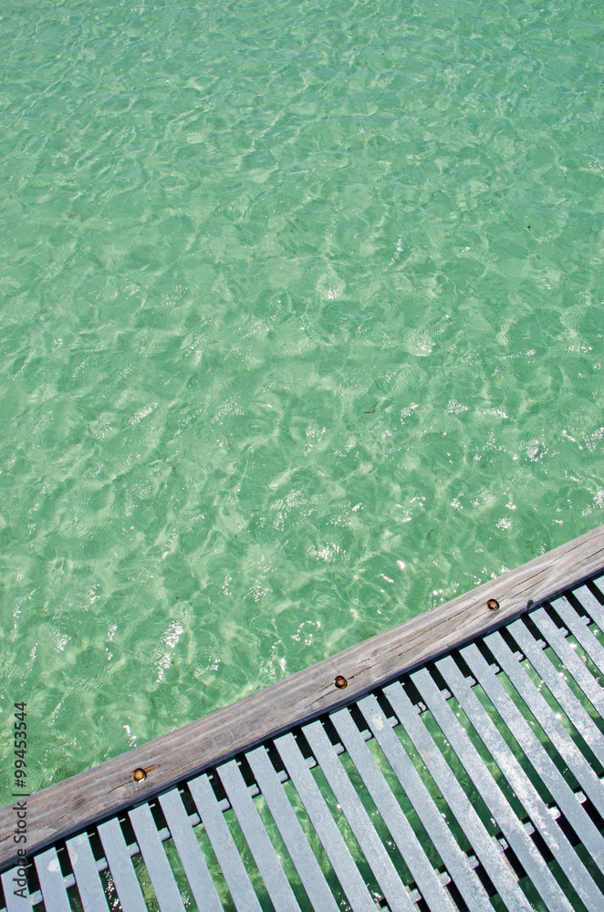 Spiaggia di Higgs, molo, sole, relax, mare, Key West, isole Keys, Florida, America, Usa