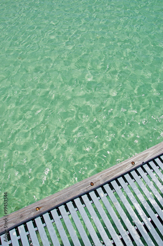 Spiaggia di Higgs, molo, sole, relax, mare, Key West, isole Keys, Florida, America, Usa © Naeblys
