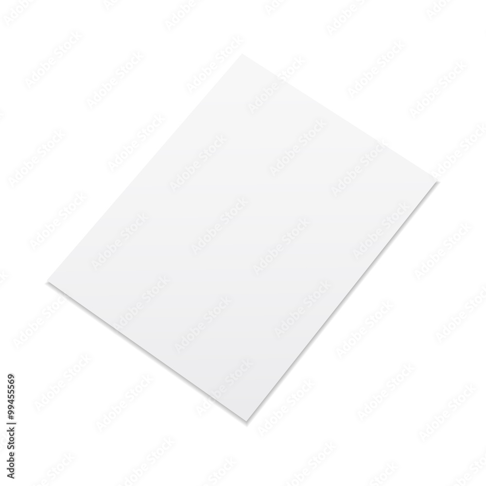White sheet of paper White sheet of paper