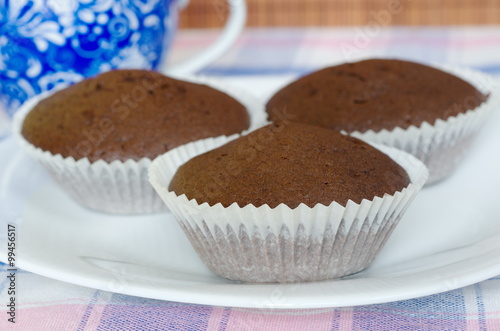 Chocolate muffins homemade