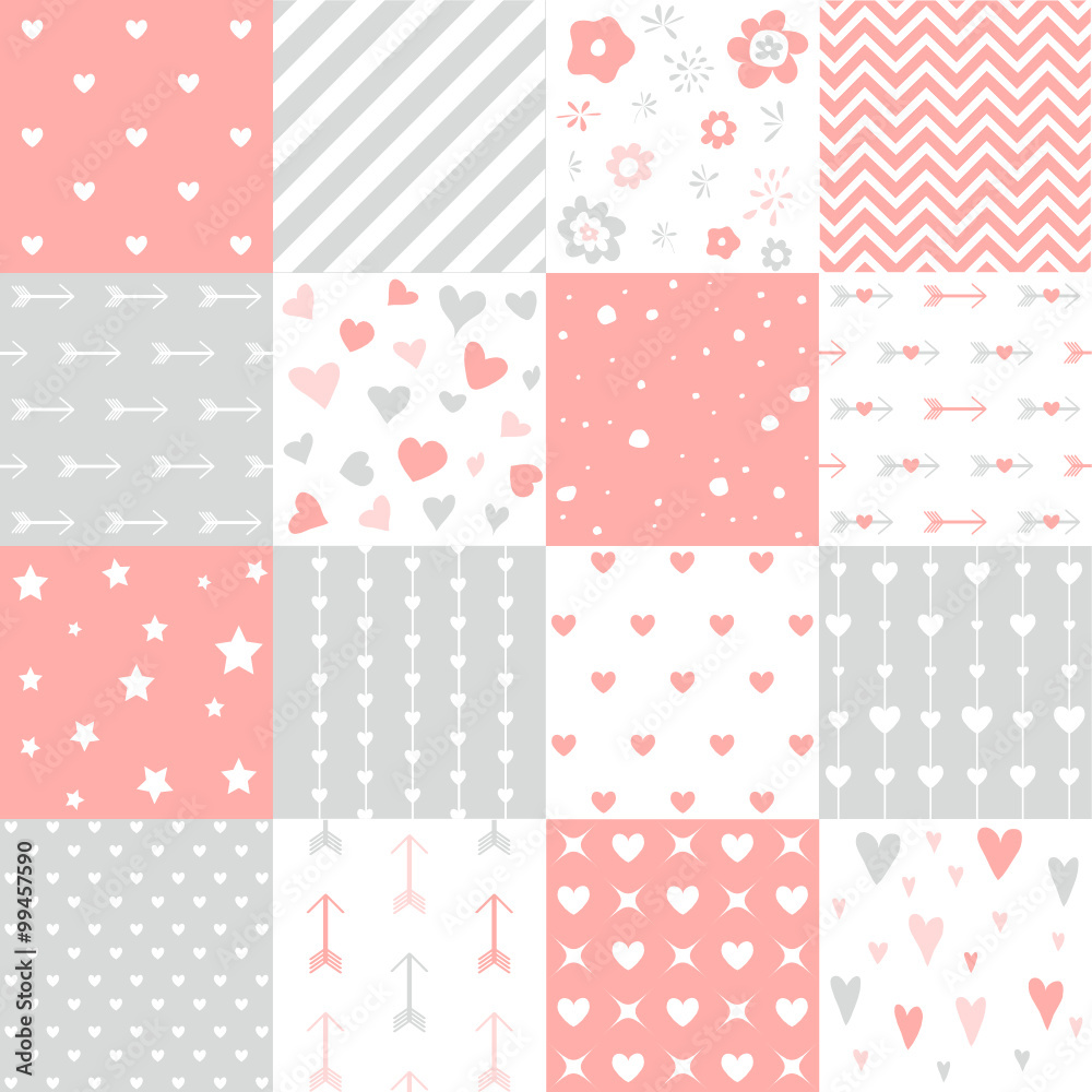 Seamless pattern Valentine's day