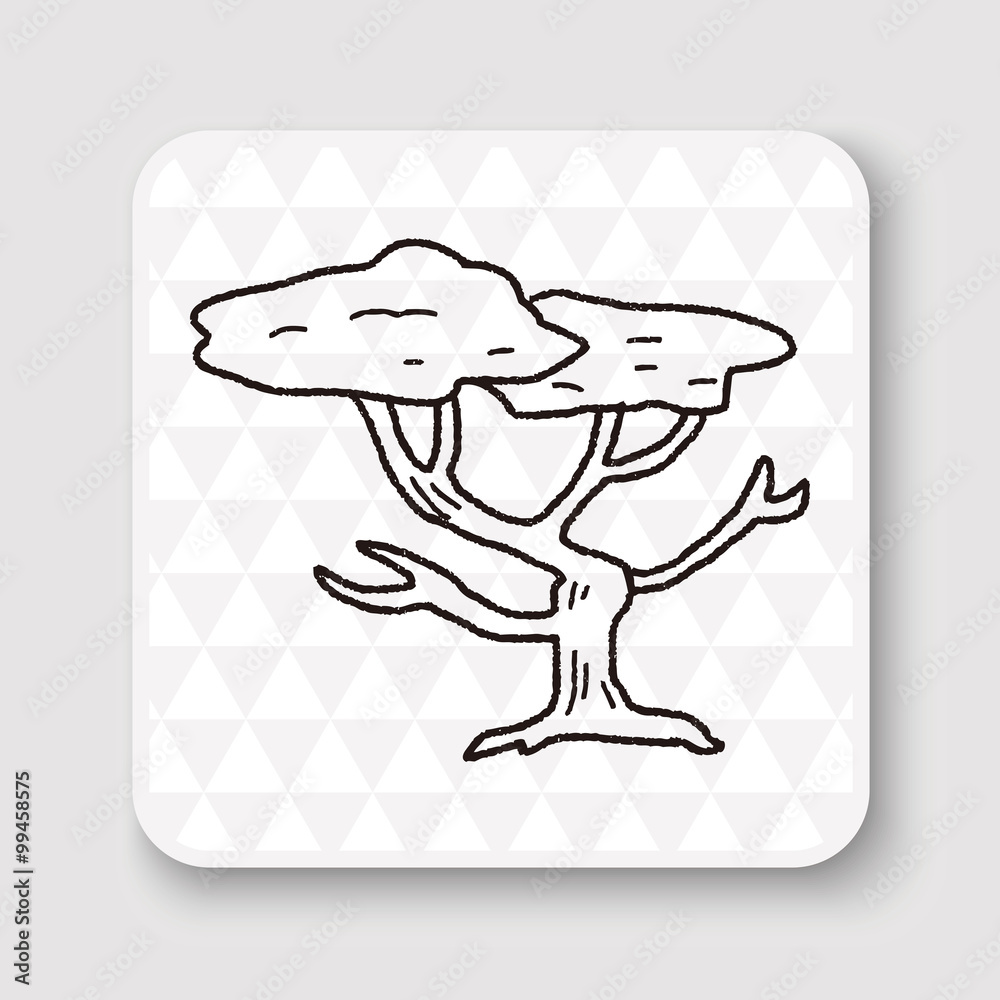 Obraz premium tree doodle