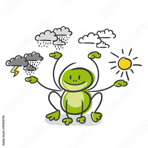 Stick Figure Series Green