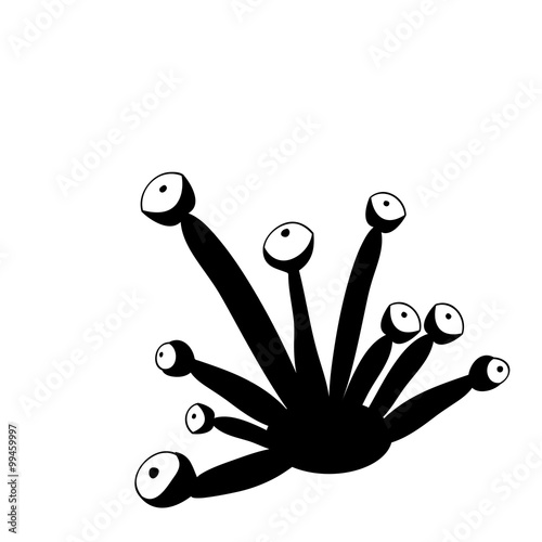 Monster eyes illustration