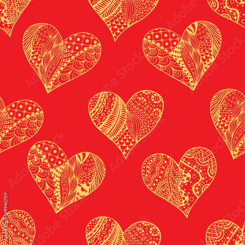 seamless pattern with Hearts