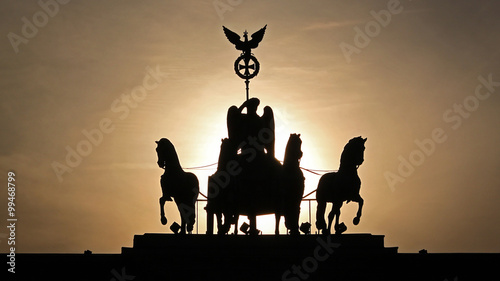 Quadro em tela Quadriga