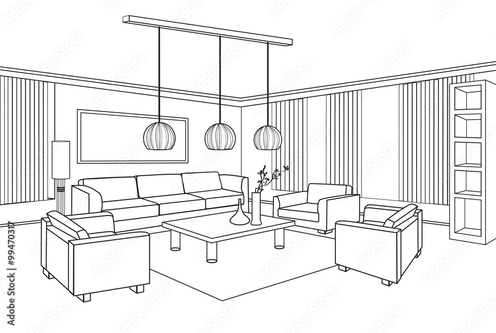 A Guide to Our Living Room and the steps it took to get there  Drawing  Perspectives