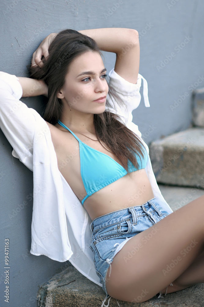 portrait of a beautiful young model, sexy girl portrait of a beautiful young model, sexy girl
