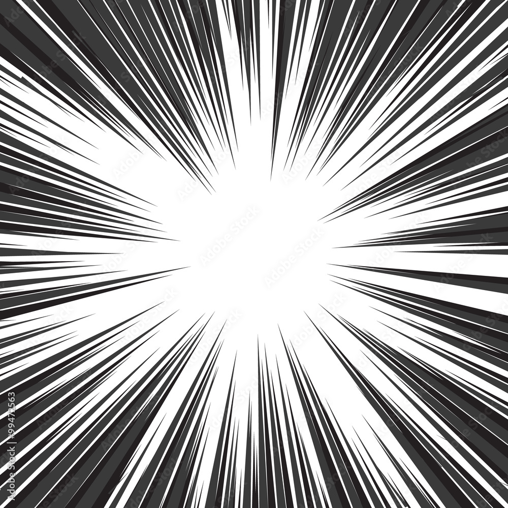 Obraz premium Comic book speed horizontal lines background