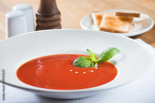 tomato soup for menu © shatkhin