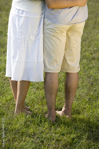 Close-up of young couple embracing