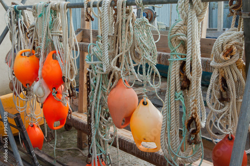 Bouys and ropes photo