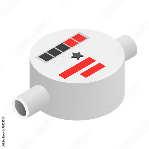 Water meter isometric 3d icon