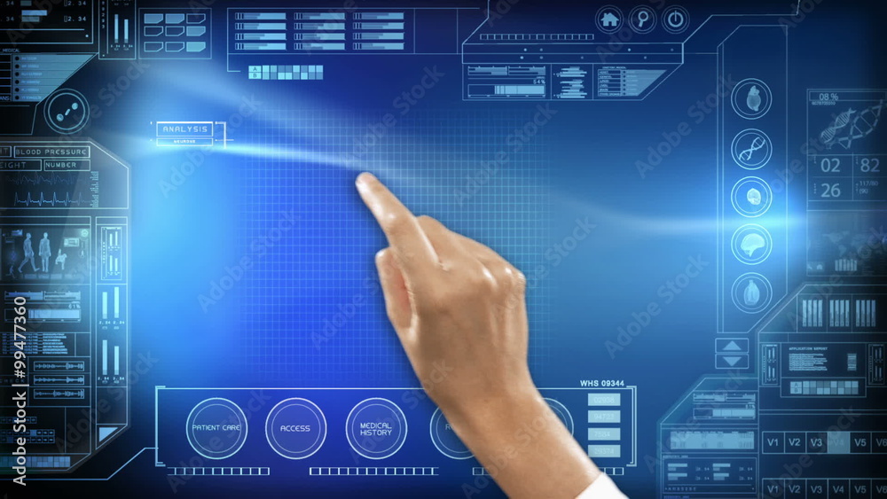 medical motion graphics touch screen analysis technology diagnosis human body 3D medical motion graphics touch screen analysis technology diagnosis human body 3D