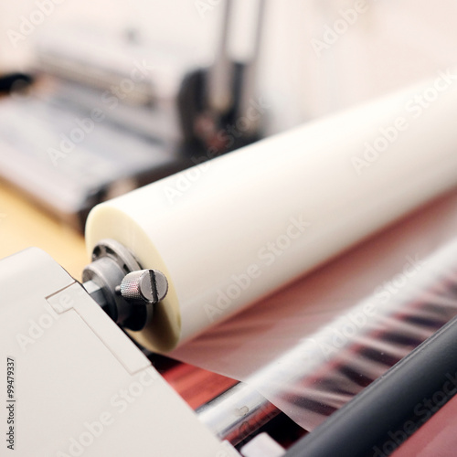 Fotografie The image of a laminating machine