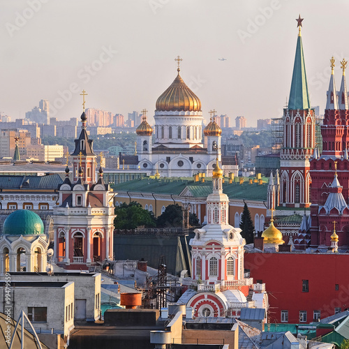 view of the center of Moscow, Russia