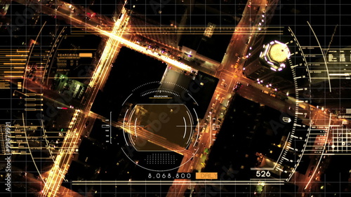 drone technology America UAV remote pilot aircraft motion graphics city night