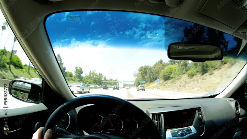 POV Freeway vehicle driving Urban district vehicle motion USA POV Freeway vehicle driving Urban district vehicle motion USA